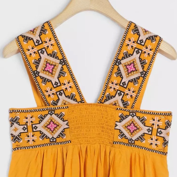 Anthropologie Teofila Embroidered Swing Dress - Picture 7 of 10